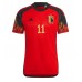 Günstige Belgien Yannick Carrasco #11 Heim Fussballtrikot WM 2022 Kurzarm